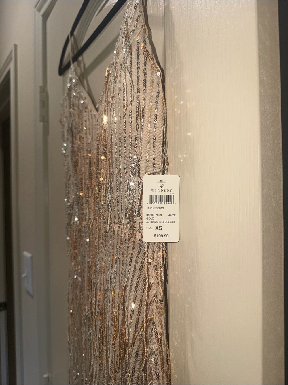 Rebekah Formal Sequin Fringe Mermaid Dress - Picture 7 of 8